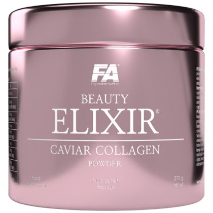 FA Nutrition  Beauty Elixir | Caviar Collagen Powder ~ With Peptan® Marine Collagen, Hyaluronic Acid & Vitamin C  [270 грама, 30 Дози]