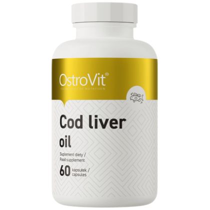 OstroVit  Cod Liver Oil 500 mg  [60 Гел капсули, 60 Дози]