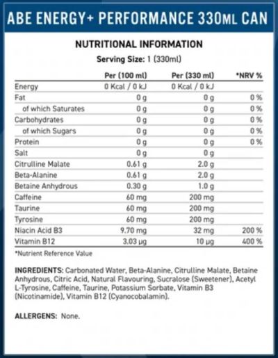 Applied Nutrition  ABE Energy + Performance | All Black Everything Ready-To-Drink  [330 мл]