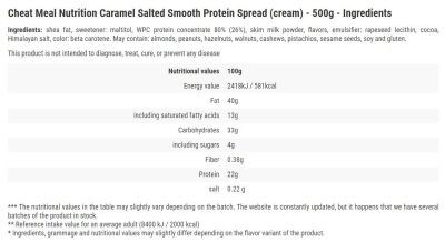 Cheat Meal  Protein Spread / Salted Caramel  [500 грама]