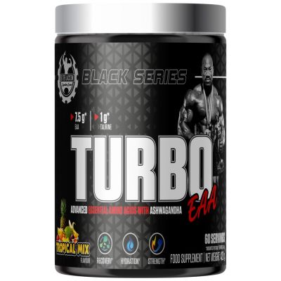 Dexter Jackson Signature Series  Black Series | Turbo EAA Powder ~ Essential Amino Acids with Taurine  [420 грама, 60 Дози]