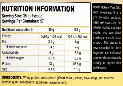 Dexter Jackson Signature Series  Gold Series | Gold Whey Protein Blend  [1995 грама, 57 Дози]