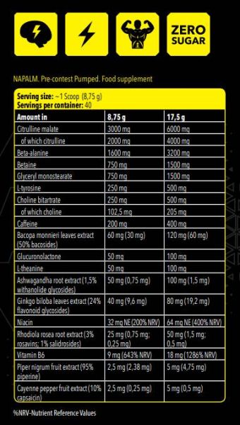 FA Nutrition  Xtreme Napalm Pre-Contest / Pumped  [350 грама, 79 Дози]