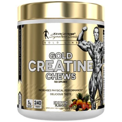 Kevin Levrone  Gold Creatine Chews | Creatine Monohydrate  [120 Дъвчащи таблетки, 24 Дози]
