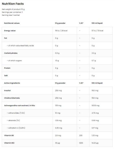 OstroVit  Aqua Kick / Advanced Hydration - Brain Focus  [10 грама, 1 Доза]