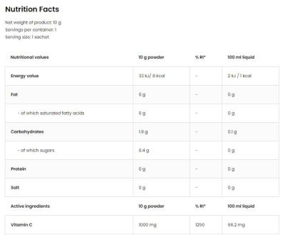 OstroVit  Aqua Kick / Advanced Hydration with Vitamin C  [10 грама, 1 Доза]
