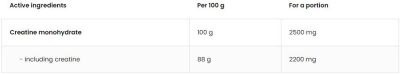 OstroVit  Creatine Monohydrate Powder  [300 грама, 120 Дози]