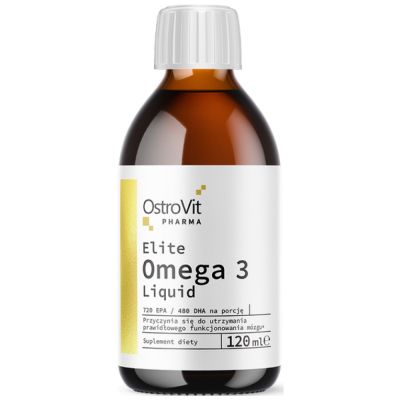 OstroVit  Elite Omega 3 Liquid | 60% EPA + DHA  [120 мл, 60 Дози]