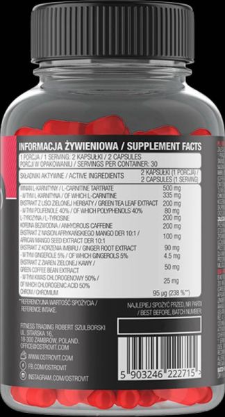 OstroVit  Fat Burner for Women  [60 капсули, 30 Дози]