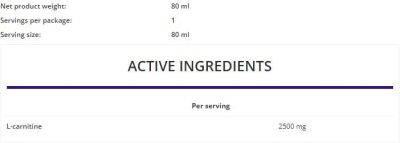 OstroVit  L-Carnitine Shot  [80 мл, 1 Доза]