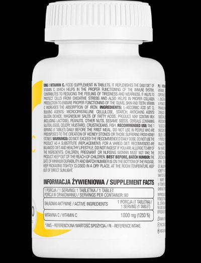 OstroVit  Vitamin C 1000 mg  [90 Таблетки, 90 Дози]