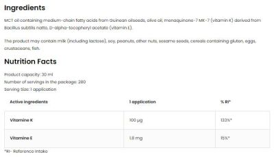OstroVit  Vitamin K2 MK-7 Spray  [30 мл, 280 Дози]