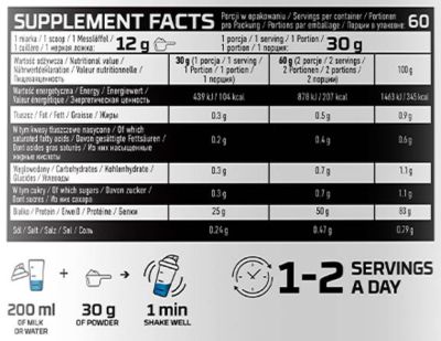 OstroVit  Whey Protein Isolate  [1800 грама, 60 Дози]