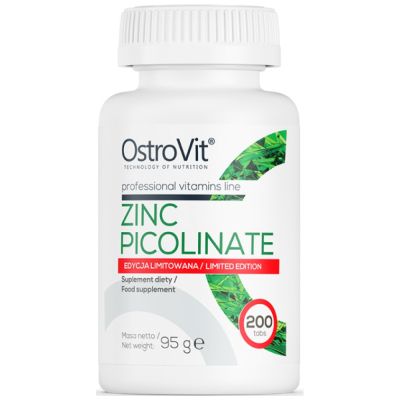OstroVit  Zinc Picolinate 15 mg / Limited Edition  [200 Таблетки, 200 Дози]