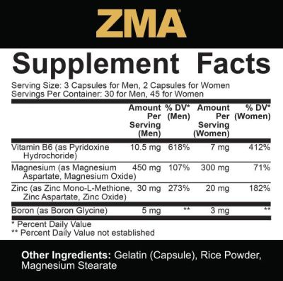 Rich Piana 5% Nutrition  ZMA with Boron | Core Series  [90 капсули, 30 Дози]