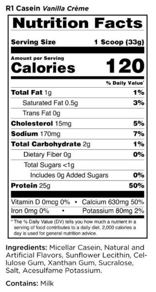 Rule1  R1 Casein | Premium Micellar Casein  [924 грама, 28 Дози]