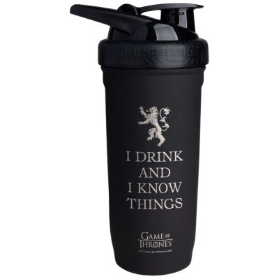 SmartShake  Smart Reforce Stainless Steel Shaker | Game Of Thrones I Drink and I Know Things  [900 мл]