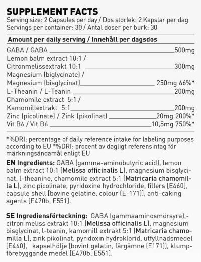 SWEDISH Supplements  Slow Down | Relax & Antistress Formula  [90 капсули, 30 Дози]