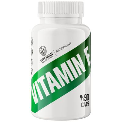 SWEDISH Supplements  Vitamin E 400 IU | with MCT Oil  [60 капсули, 60 Дози]