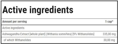 Trec Nutrition  Ashwagandha Max 335 mg  [60 капсули, 60 Дози]