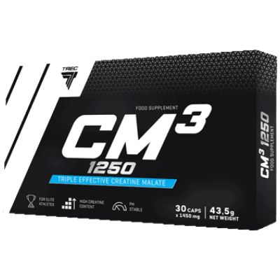 Trec Nutrition  CM3 1250 | Tri-Creatine Malate  [90 капсули, 22 Дози]