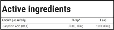 Trec Nutrition  DAA Ultra | D-Aspartic Acid Caps  [120 капсули, 40 Дози]