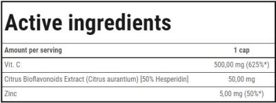Trec Nutrition  Vit.C Strong 500 | Vitamin C 500 mg  [100 капсули, 100 Дози]