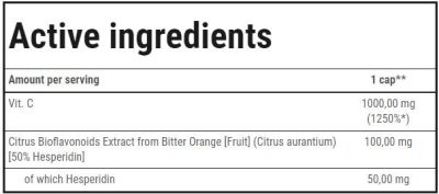 Trec Nutrition  Vitamin C 1000 Ultra Bioflav  [100 капсули, 100 Дози]